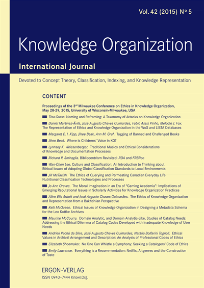 KO KNOWLEDGE ORGANIZATION