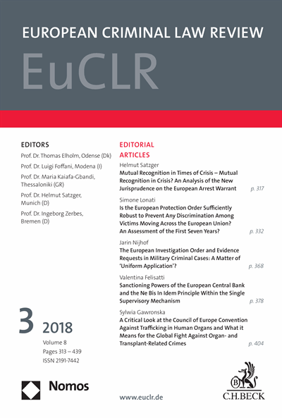 EuCLR European Criminal Law Review