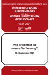  Österreichischer Juristentag - Wie krisenfest ist unsere Verfassung? Diskussionsveranstaltung vom 15. September 2021