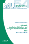 Institut für Umweltrecht der JKU Linz - Jahrbuch des österreichischen und europäischen Umweltrechts 2022