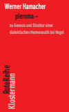 Werner Hamacher - pleroma – zu Genesis und Struktur einer dialektischen Hemeneutik bei Hegel.