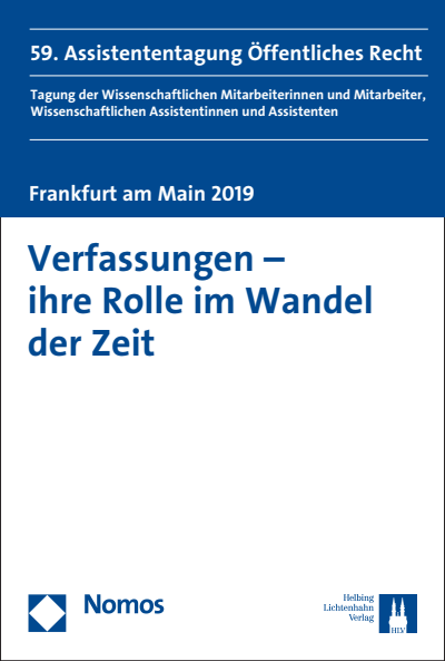 Verfassungen Ihre Rolle Im Wandel Der Zeit Ebook 2019 978 3 8487 5954 5 Volume 2019 Issue Nomos Elibrary