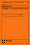 Maximilian Frystatzki - § 31 BGB bei Doppelmandatschaft
