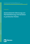 Frieda Josi - Automatisierte Erkennung von Standardisierung und Variation in juristischen Texten