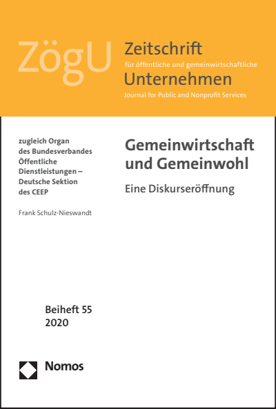 Gemeinwirtschaft Und Gemeinwohl Ebook 2020 978 3 8487 7924 6 Volume 2020 Issue Nomos Elibrary