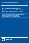 Julius Verse - Das Landesverfassungsrecht des Fürstentums und Freistaats Waldeck-Pyrmont (1852–1928)