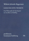 Wilhelm Schmidt-Biggemann - GESCHICHTE WISSEN