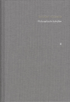  - Rudolf Steiner: Schriften. Kritische Ausgabe / Band 2: Philosophische Schriften