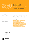 Christina Schaefer, Ludwig Theuvsen - Public Corporate Governance: