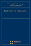 Heike Jung, Bernd Luxenburger, Eberhard Wahle - Festschrift für Egon Müller