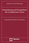 Bodo Knoll, Hans Pitlik - Entwicklung und Perspektiven der Europäischen Union
