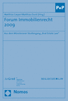 Matthias Casper, Matthias Durst - Forum Immobilienrecht 2009