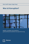Peter Graeff, Jürgen Grieger - Was ist Korruption?