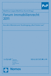 Matthias Casper, Matthias Durst - Forum Immobilienrecht 2011
