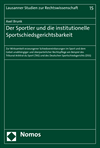 Axel Brunk - Der Sportler und die institutionelle Sportschiedsgerichtsbarkeit