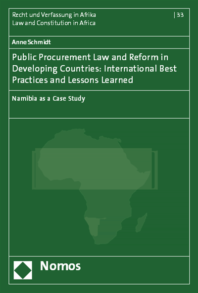 Nomos Elibrary Public Procurement Law And Reform In Developing