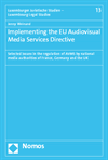 Jenny Weinand - Implementing the EU Audiovisual Media Services Directive