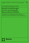 Kurt Faßbender, Wolfgang Köck - Aktuelle Entwicklungen bei der Umsetzung der Wasserrahmenrichtlinie