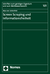 Max von Schönfeld - Screen Scraping und Informationsfreiheit
