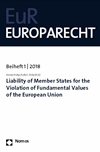 Armin Hatje, Lubos Tichý - Liability of Member States for the Violation of Fundamental Values of the European Union