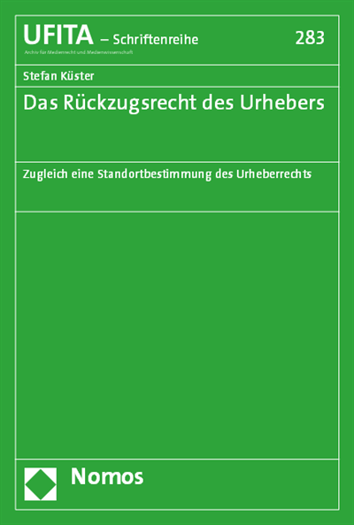 Nomos Elibrary Das Ruckzugsrecht Des Urhebers
