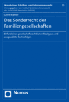 Gerrit Krämer - Das Sonderrecht der Familiengesellschaften