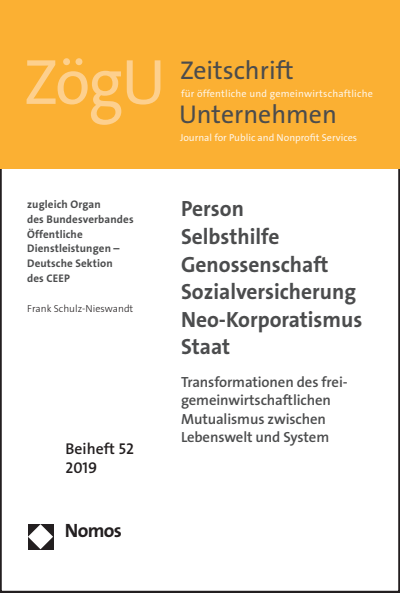Person Selbsthilfe Genossenschaft Sozialversicherung Neo Korporatismus Staat Ebook 2019 978 3 8487 5758 9 Volume 2019 Issue Nomos Elibrary
