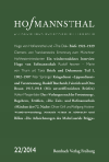 Maximilian Bergengruen, Gerhard Neumann, Ursula Renner, Günter Schnitzler, Gotthart Wunberg - Hofmannsthal Jahrbuch zur Europäischen Moderne