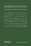Maximilian Bergengruen, Alexander Honold, Ursula Renner, Günter Schnitzler - Hofmannsthal – Jahrbuch zur europäischen Moderne