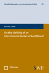 Benedikt Zanker - On the Viability of an International Lender of Last Resort