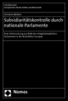 Christine Mellein - Subsidiaritätskontrolle durch nationale Parlamente
