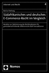 Aurica Hartung - Südafrikanisches und deutsches E-Commerce-Recht im Vergleich