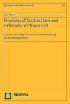 Olaf Meyer - Principles of Contract Law und nationales Vertragsrecht