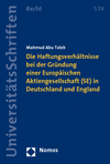 Mahmud Abu Taleb - Die Haftungsverhältnisse bei der Gründung einer Europäischen Aktiengesellschaft (SE) in Deutschland und England