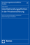 Tobias Richter - Gleichbehandlungspflichten in der Privatversicherung