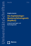 Brigitte Hanisch - Das Kapitalanleger-Musterverfahrensgesetz (KapMuG)