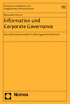 Alexander Henne - Information und Corporate Governance