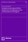 Johanna Wenckebach - Antidiskriminierungsrechtliche Aspekte des Kündigungsschutzes in Deutschland und England