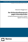 Sebastian Brüggemann - Der Drittauskunftsanspruch gegen Internetprovider