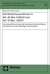 Marie-Christine Fuchs - Die Bereichsausnahmen in Art. 45 Abs. 4 AEUV und Art. 51 Abs. 1 AEUV