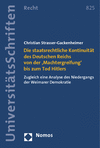 Christian Strasser-Gackenheimer - Gesetz über den Neuaufbau des Reiches vom 30. Januar 1934