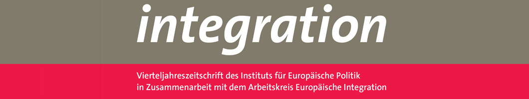 Vierteljahreszeitschrift des Instituts für Europäische Politik in  Zusammenarbeit mit dem Arbeitskreis Europäische Integration Banner