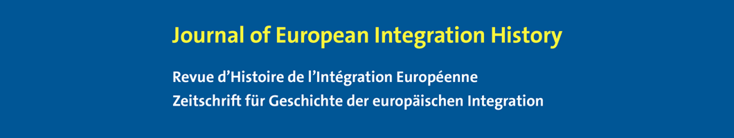 Revue D'Histoire de L'integration Europeene | Zeitschrift für die Geschichte der Europäischen Integration Banner