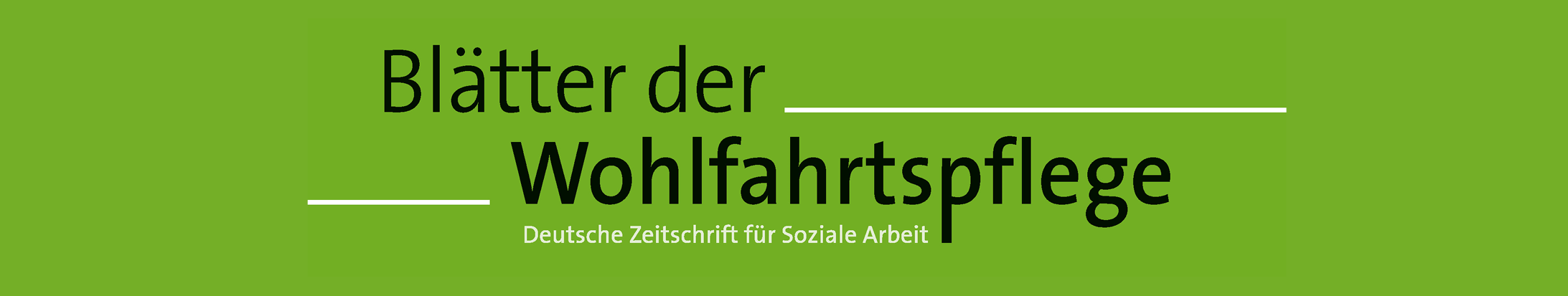 Deutsche Zeitschrift für Soziale Arbeit Banner